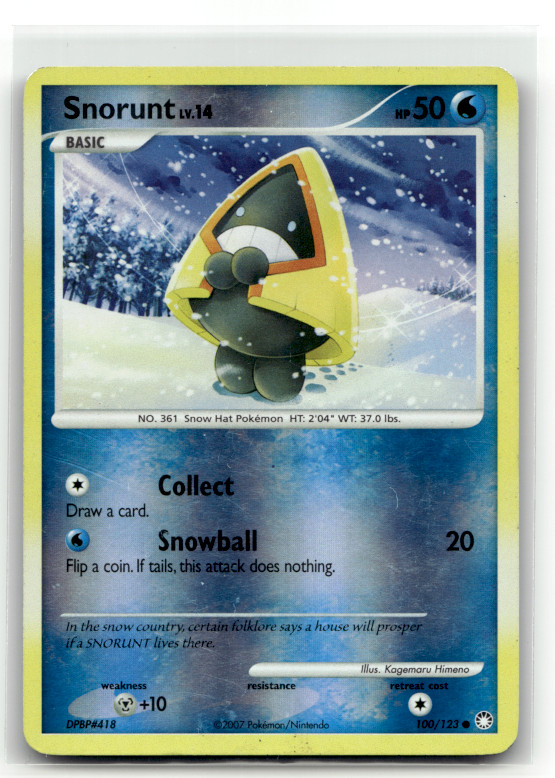 Snorunt 100/123 Reverse Holo Common Mysterious Treasures LP