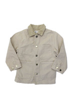 Zara Girls Long Sleeve Button Lined Jacket Nude Size 6-7Y