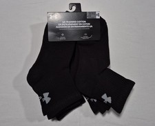Under Armour UA training Cotton blend Quarter Training socks Womens Size 7-8.5