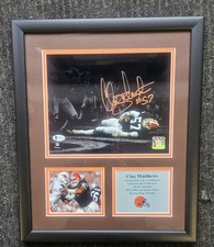 Clay Matthews Framed 8x10 Photo Beckett PICK UP ONLY!