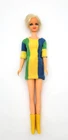 VINTAGE 1960's MATTEL BARBIE BLONDE BENDABLE LEG TWIGGY DOLL IN ORIGINAL OUTFIT