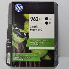 HP 962XL 3JB35BN Black Cartridge - OPENED - 1 UNUSED OF 2 Pack EXP 12/2021