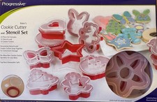 Progressive Baker's Cookie Cutter and Stencil Set 24 pcs