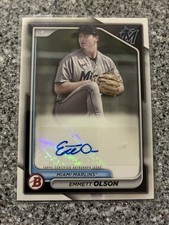 2024 Bowman Emmett Olson Autograph #PPRA-EO Miami Marlins
