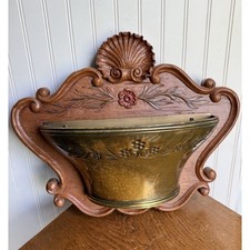 SYROCO Planter Plastic Vintage Wall Pocket Hanging Decor Made In USA