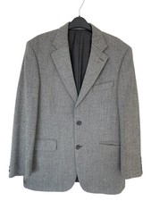 M&S Wollblazer 40 in kurz grau reine Schurwolle Smart Classic Sakko sehr guter Zustand Tweed