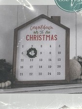 Christmas Countdown Calendar Chalk Couture Retired NEW Craft Project Supplies In
