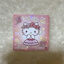 Sanrio Hello Kitty Glitter Sticker Square 4cm Official Sanrio Character