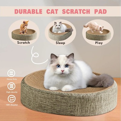 Katzen Kratzbrett Sisal oval Deckendesign Kratzmöbel Mietsicher