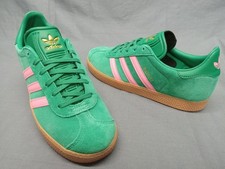 Adidas Gazelle Bold J Girls Sneakers Suede Green Pink Size 6 NEW NO BOX