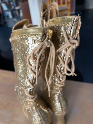 stiefeletten 39 gold