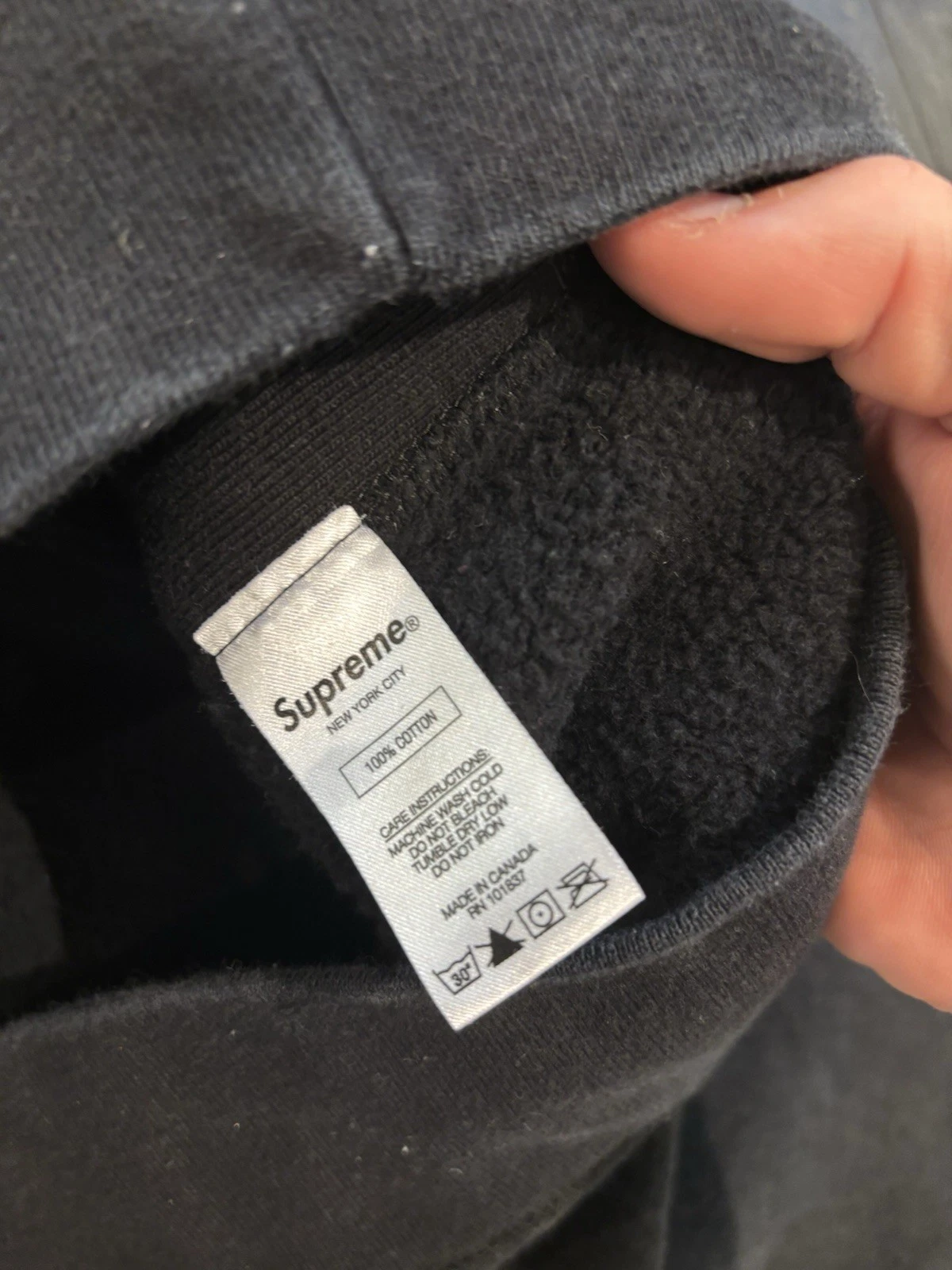 Felpa con cappuccio Supreme Playboy (SS17) NERA Taglia: Large Usata