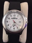 Vintage Timex Expedition Indiglo Watch White Dial NEW Battery & Rubber Strap