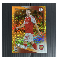 Topps Viktor Gyokeres Arsenal 2025-26 Orange Foil /25 UEFA Champions League Card