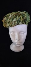 Winkelman's Vintage Green Leaf Net Women's Beret Hat