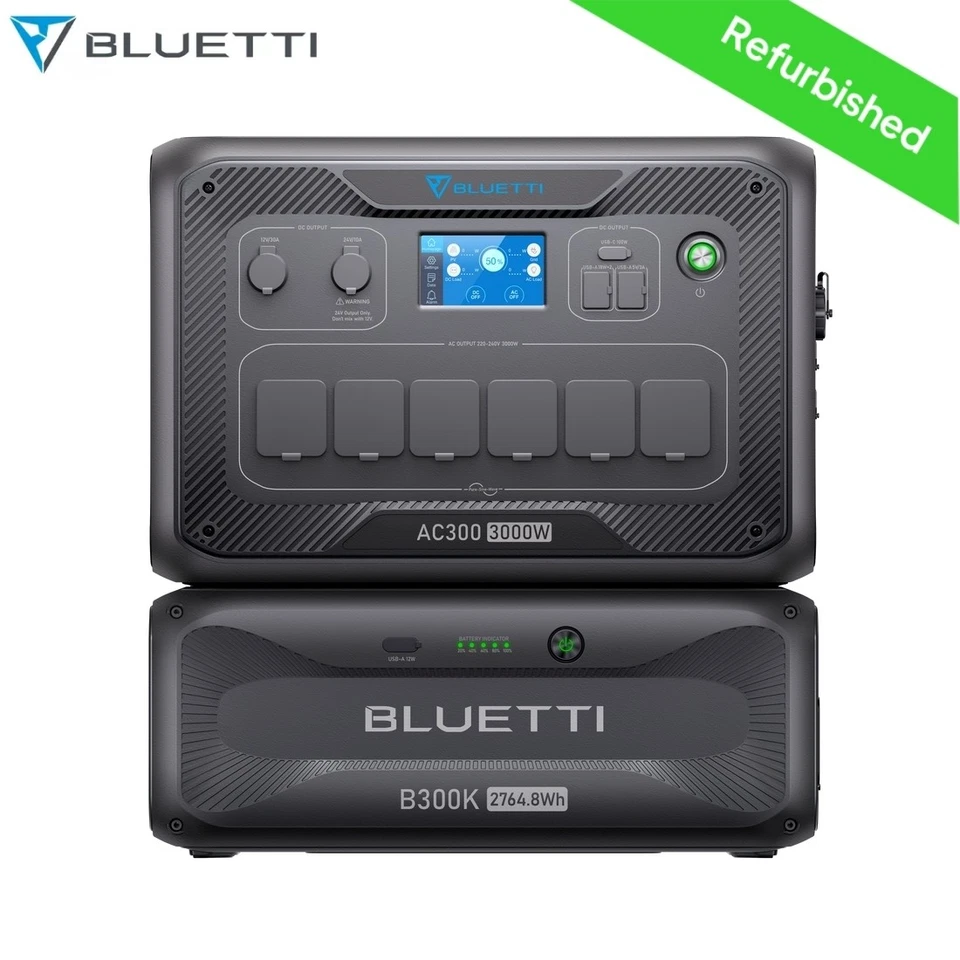 BLUETTI AC300 B300K Powerstation 3000W 2764Wh Solargenerator Stromerzeuger