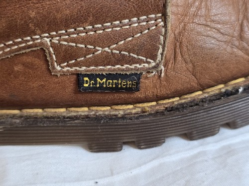 Vintage Dr. Martens Toddler Brown Leather Oxford Boys Kids Size 1 Shoes 6378 - Picture 4 of 7