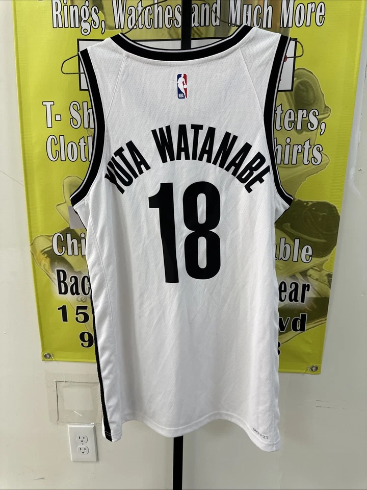 Nike Yuta Watanabe Brooklyn Nets Association Swingman Jersey Men Sz 48-L - Image 2 of 4