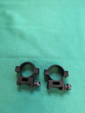 scope rings black, 1" Low Matte Weaver Style