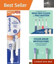 PRO Clean Electric Toothbrush Replacement Heads, 2 Count - Medium Bristles