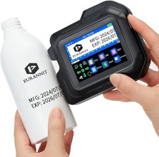 Mini handheld inkjet printer prints expiration date, batch number, QR code