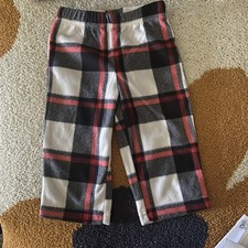 Wondershop Buffalo Check Plaid Fleece Matching Family Pajama Pants 12 Months