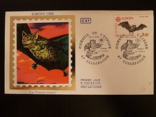 FRANCE PREMIER JOUR FDC YVERT 2417   LA CHAUVE SOURIS  3,20F  STRASBOURG  1986