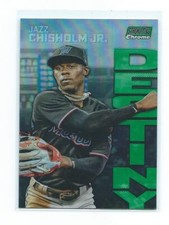 2022 Stadium Club Chrome-Jazz Chisholm Jr. Green Dynasty #4B /99-Miami Marlins