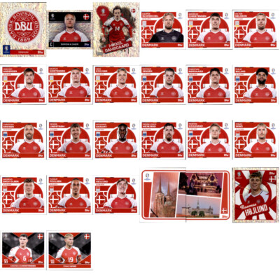 UEFA EURO 2024 Germany Sticker Mannschaftspaket - Dänemark