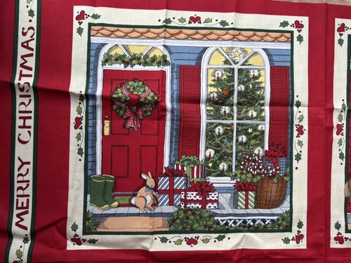 Susan Winget Christmas Cut And Sew 4 Front Pillow Panels 1994 - Picture 7 of 8