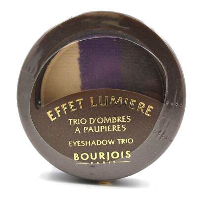 Bourjois Effet Lumiere Eyeshadow Trio 55 Les Artistiques Shimmer White-Purple-St