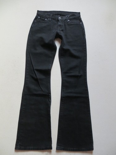 Levi's 529 Bootcut Jeans Hose, W 27 /L 34, Schwarz ! Black Stretch Denim, KULT ! - Afbeelding 1 van 3