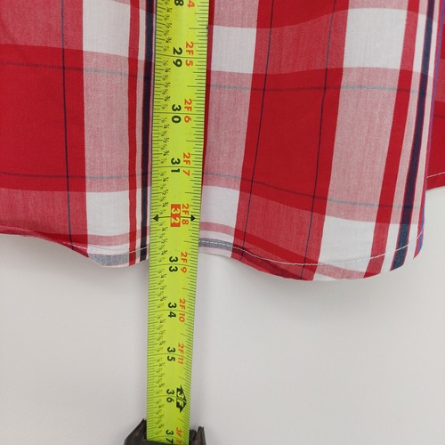 Men's US Polo Assn New Size XL Short Sleeve Red Plaid Button Down Dress Shirt - Picture 9 of 9