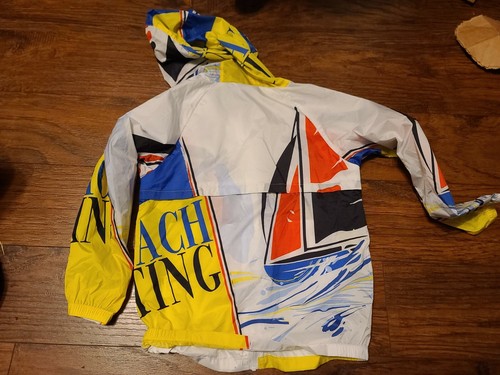 FILA White Line Yachting Lightweight Kids Todder 120 5T 6T Full Zip Jacket - Picture 3 of 3