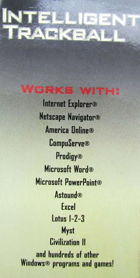 InterAct SV-2020 Wireless Intelligent Trackball Web Remote, Windows, 1997, NIB - Image 4 of 4