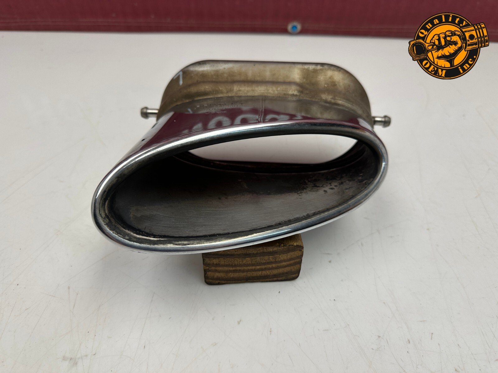 2003-2010 BENTLEY CONTINENTAL GT GTC - REAR LEFT EXHAUST PIPE TIP OEM 49kmiles