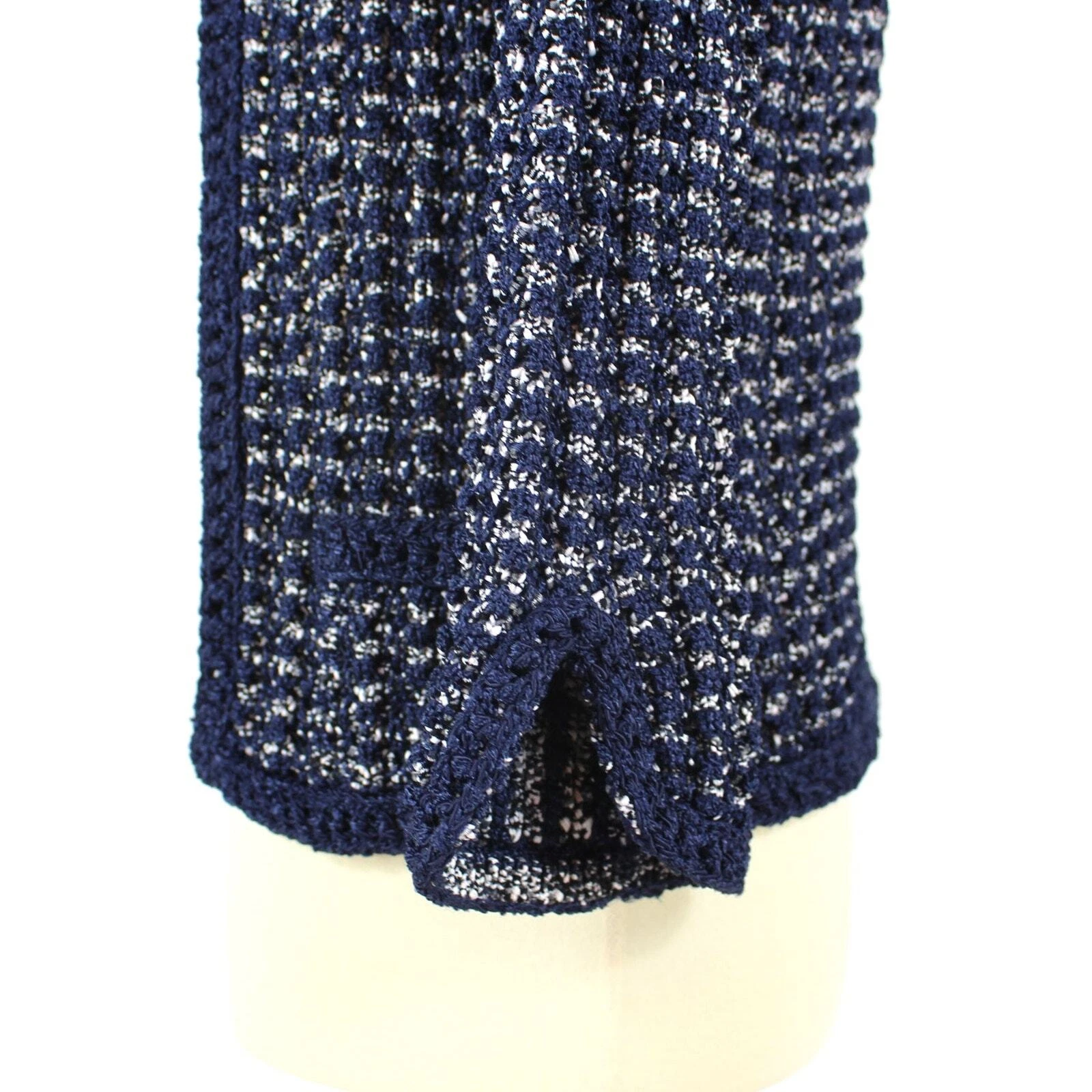 Maglione Chanel 2012 maglia tuta blazer bordo catena aperto davanti cardigan giacca tg 38