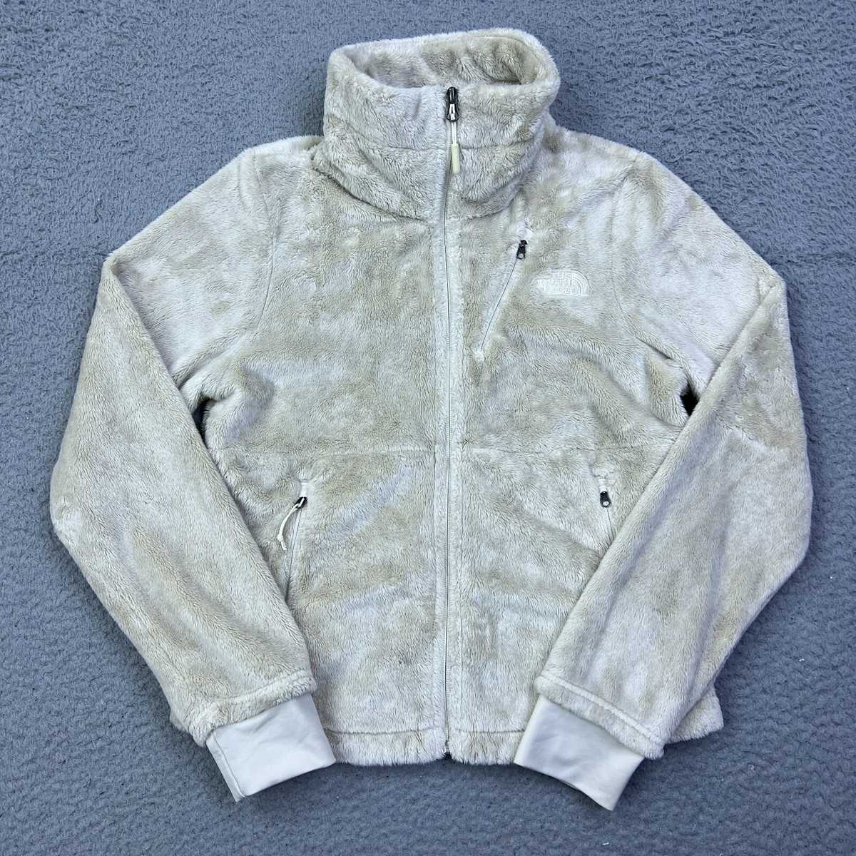 North Face Women's Osito Flow Jacket S Vintage White Full Zip