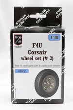 F4U Corsair Halberd Models wheels set #3 1/48 kit