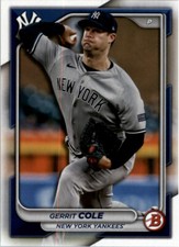 2024 Bowman Base Paper Gerrit Cole #60 New York Yankees MLB Baseball Card