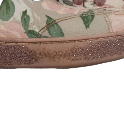 Coach C204 Floral Glitter Rose Print High Top Sneakers Womens Sz. 8B - Picture 2 of 13