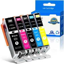 PGI-280XXL CLI-281XXL Ink Cartridges Black/Color for Canon Pixma TS9100 TS8300