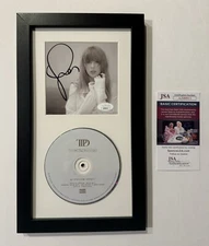 Taylor Swift Signed Framed The Tortured Poets Department CD JSA COA Red Folklore
