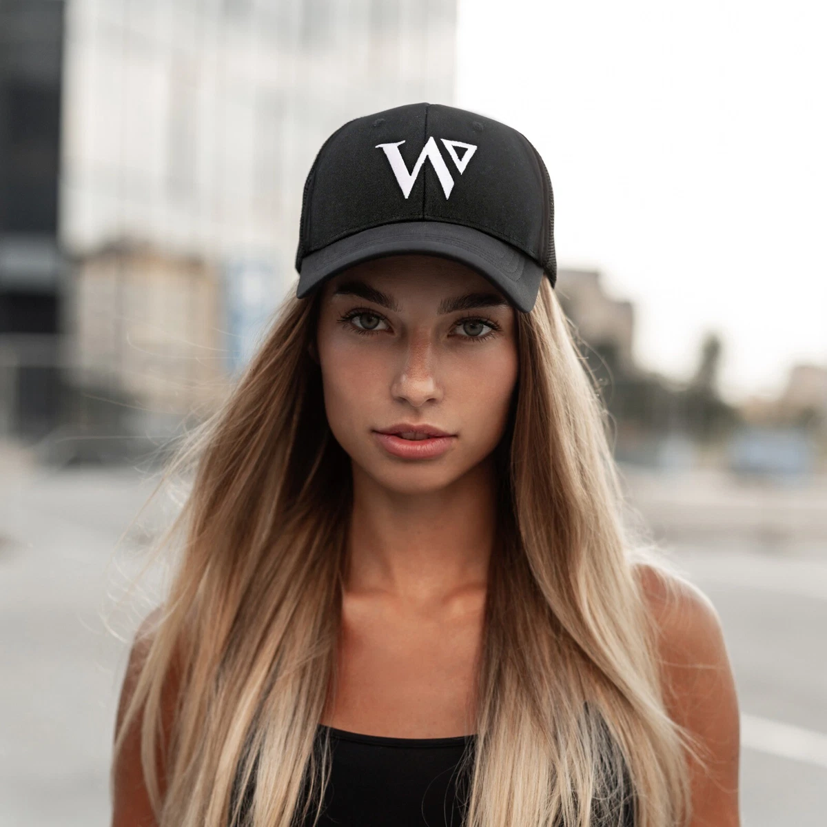 Black designer sales baseball cap