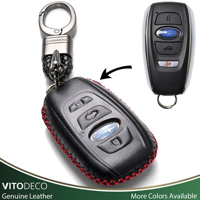 #ad Vitodeco 4 Button Leather Key Fob Case for Subaru ForesterImprezaOutback 2026 $14.99