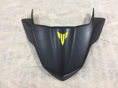 Mattschwarzes Fliegengitter mit leuchtend gelbem Logo/Decal Yamaha MT-09/FZ-09 2017-2020