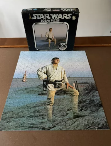 1977 Star Wars A New Hope Jigsaw Puzzle Luke Skywalker 500 Piece Complete