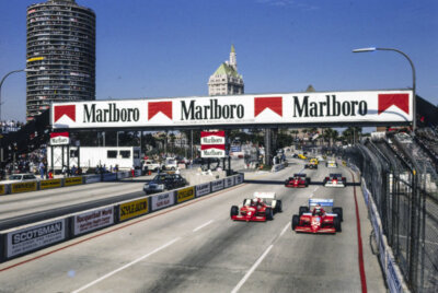 Danny Sullivan Penske Racing March 86C Ford and Al Unser Jr Indy Car '86 Photo