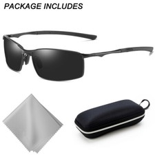 Mens Polarized Polarised Sunglasses UV400 Pilot Sport Glasses Driving Eyewear UK