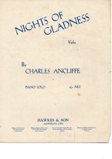 Nights of Gladness by Charles Ancliffe Vintage sheet music